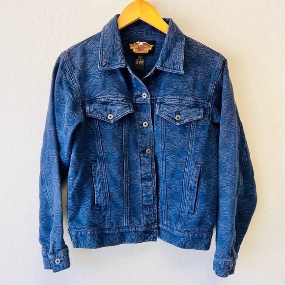 Harley Davidson Denim Jacket Small - Picture 1 of 10